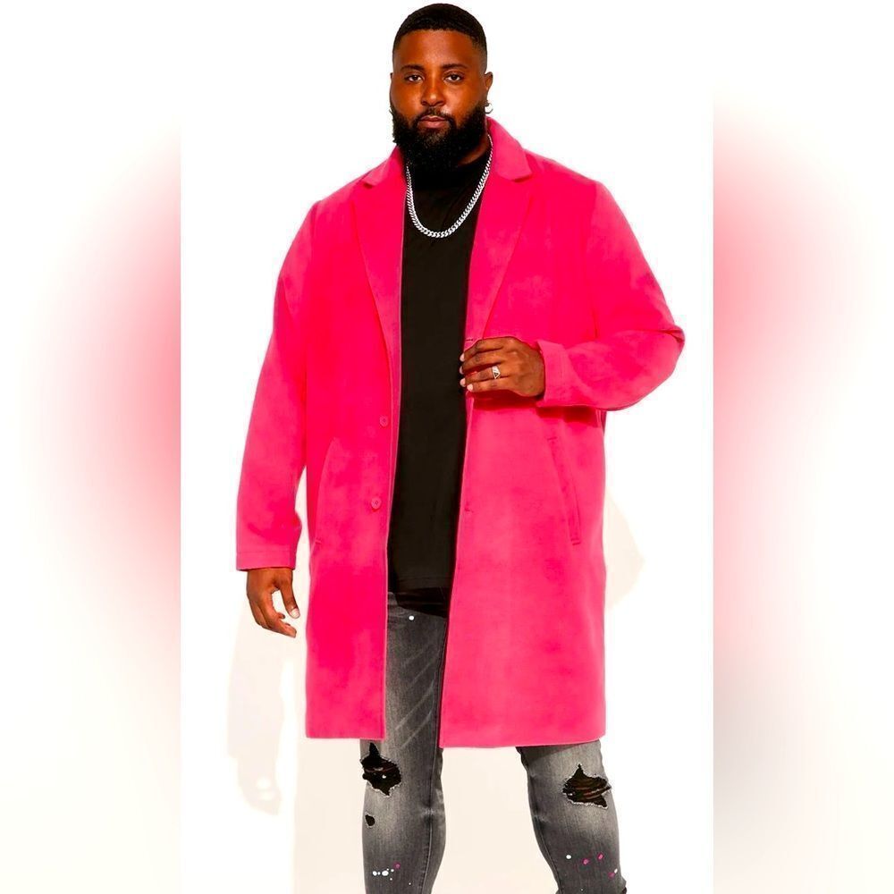 Men's Vibrant Pink Coat